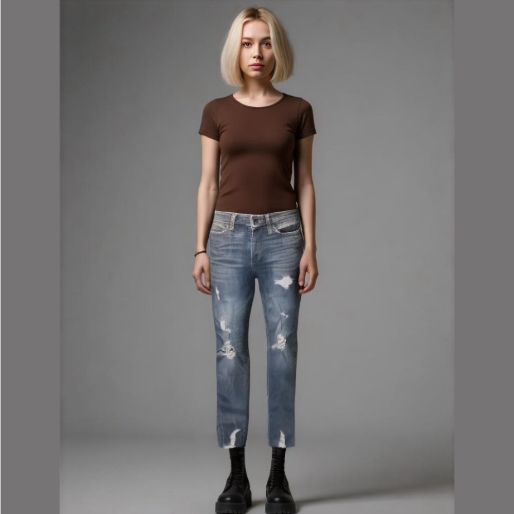 HOLLISTER🌊 Women’s High-Rise Distressed Super Skinny Jeans 👖🔥💃 Size 0 Short - Picture 4 of 16